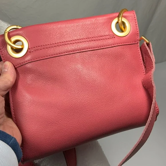 NWOT - Hammitt Small Tony Pink Leather Crossbody Bag - Picture 3 of 16
